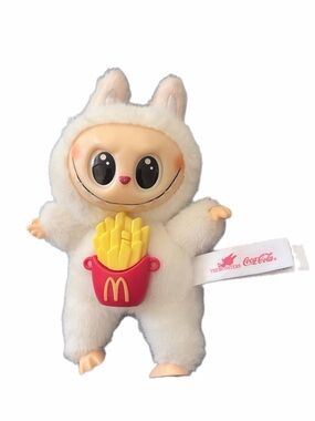 Coca-Cola x McDonald's White Labubu Monster with Fries